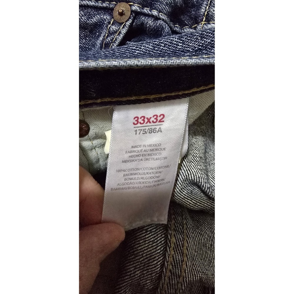 Polo Ralph Lauren Jeans Mens 33x32 Blue Medium‎ Straight Denim Work - Picture 5 of 8